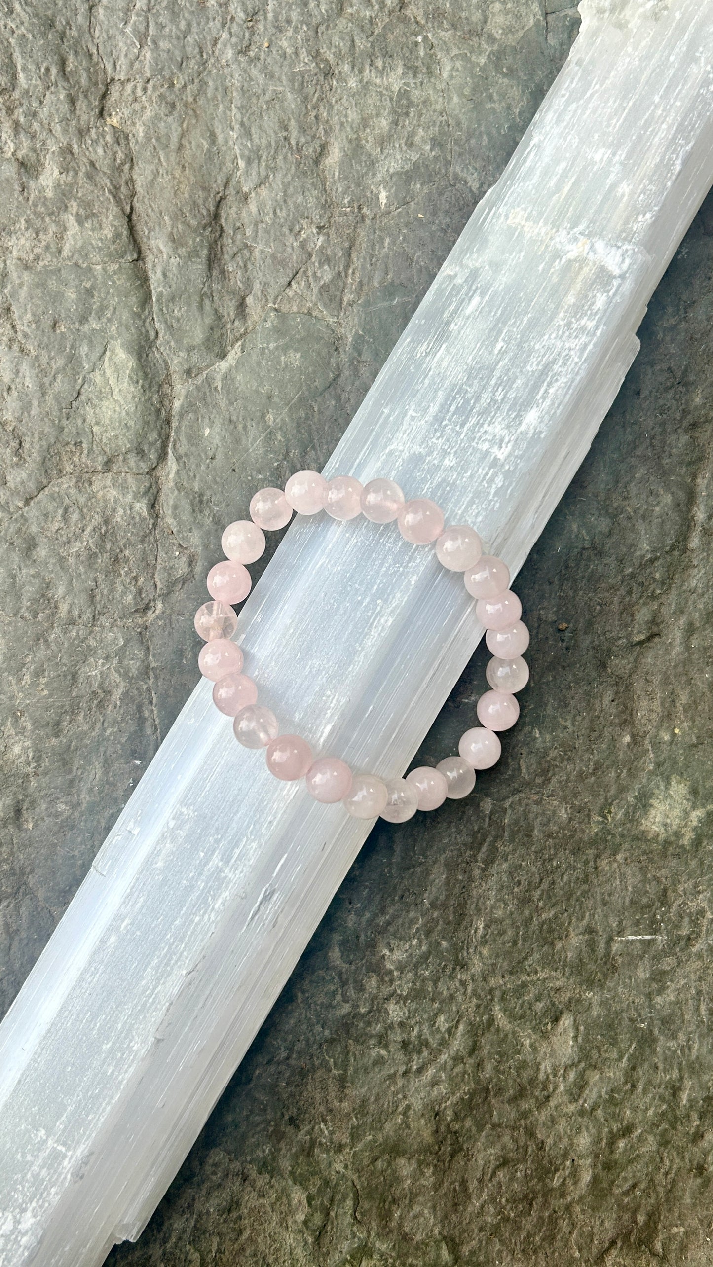 Rose Quartz 8mm Stretch Bracelet