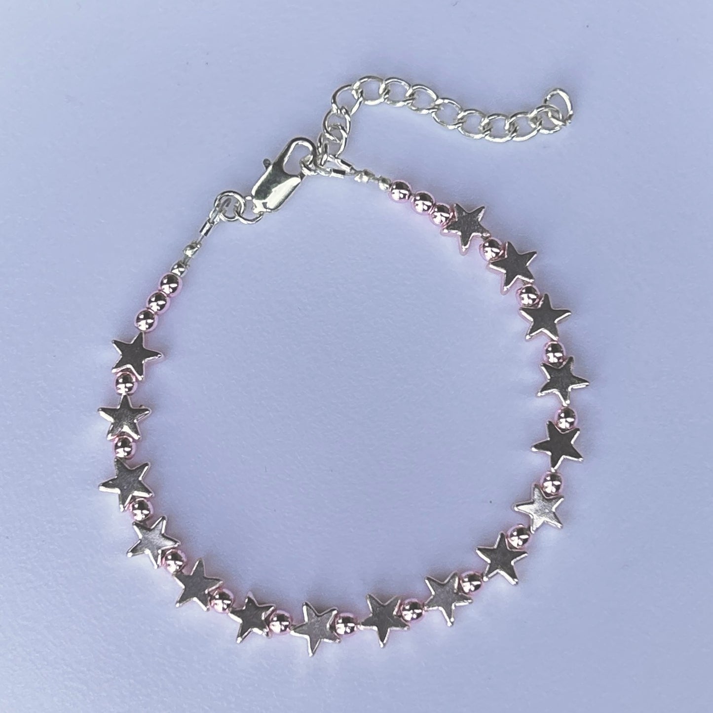 Hematite Star Bracelet with a Clasp (sizable)