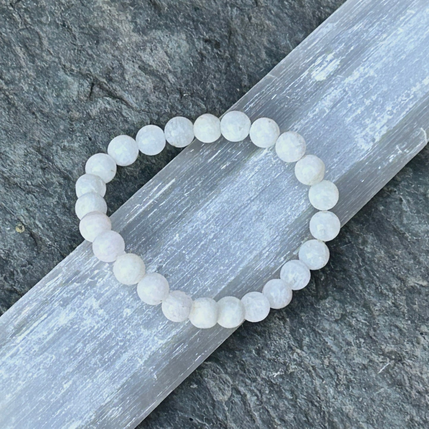 Rainbow Moonstone 8mm Stretch Bracelet