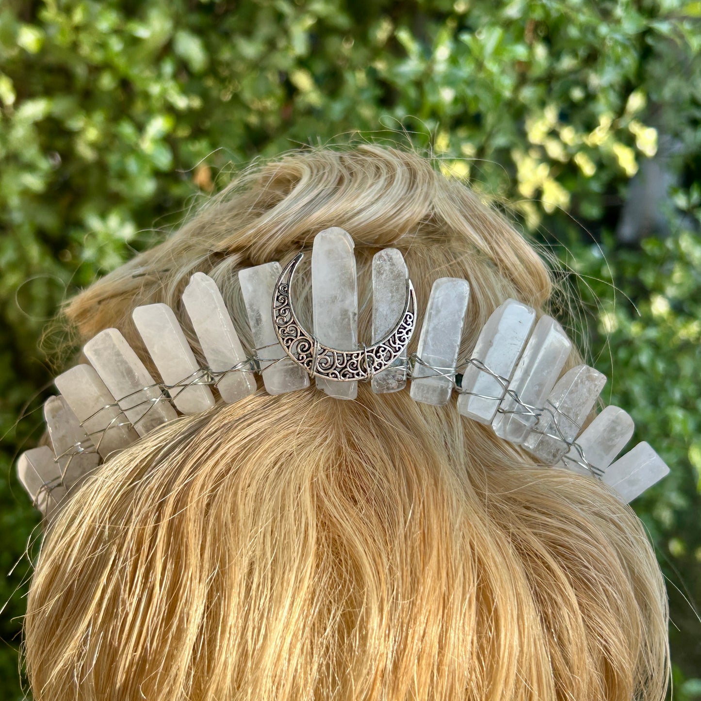 Clear Quartz Crystal Crown