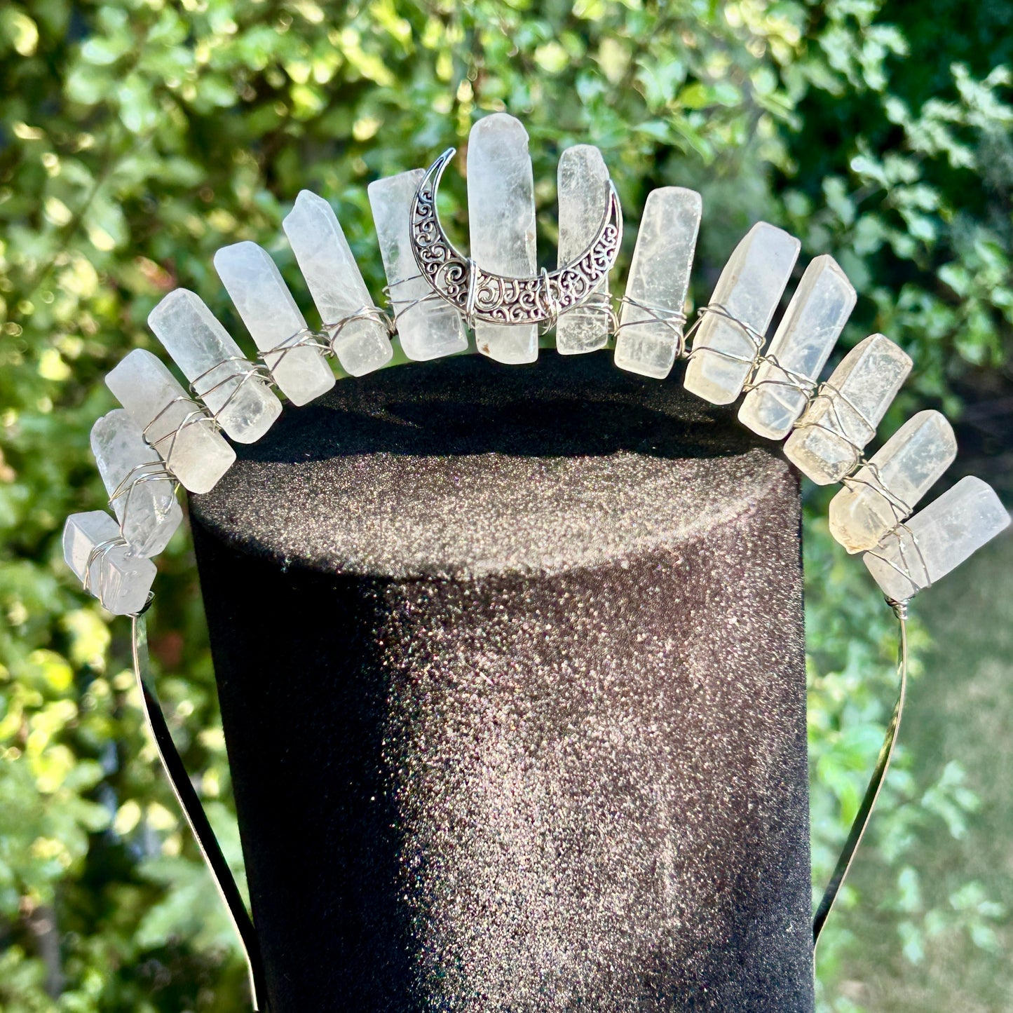 Clear Quartz Crystal Crown