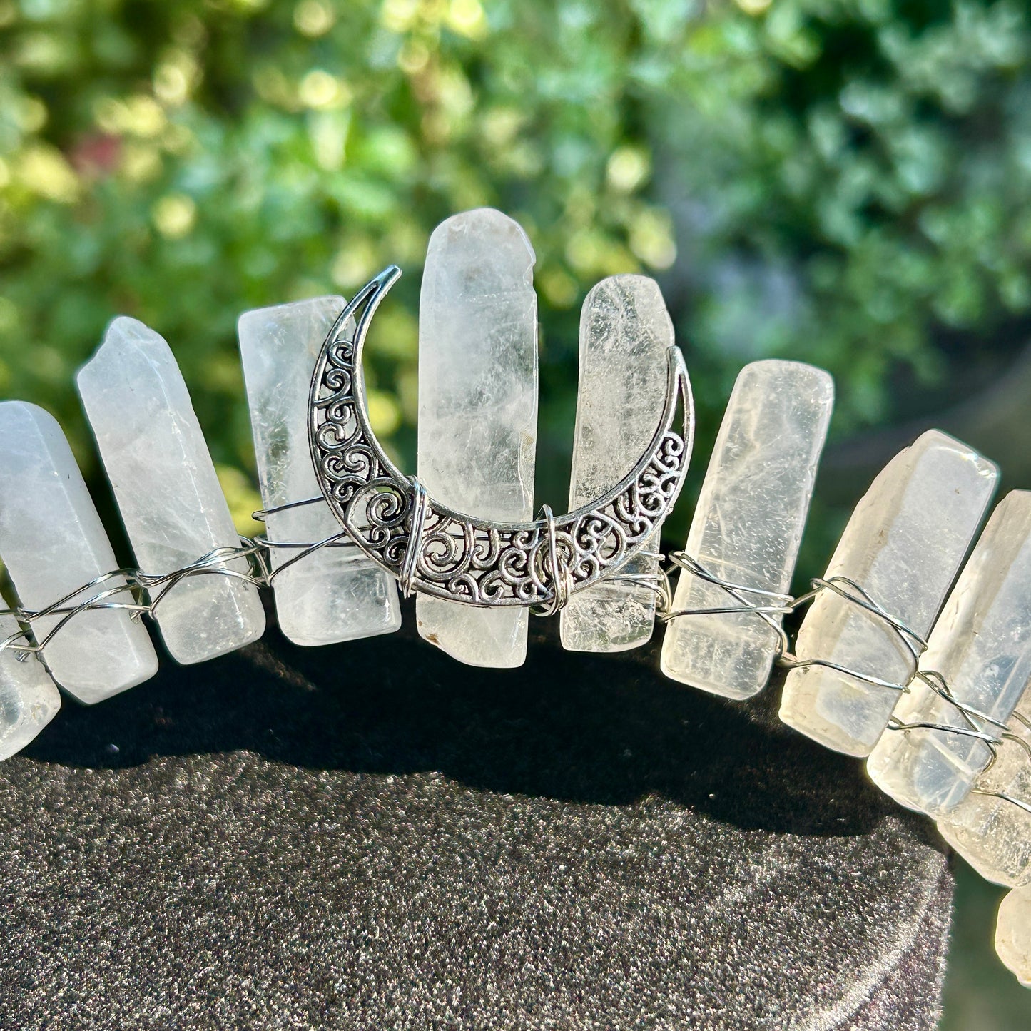 Clear Quartz Crystal Crown
