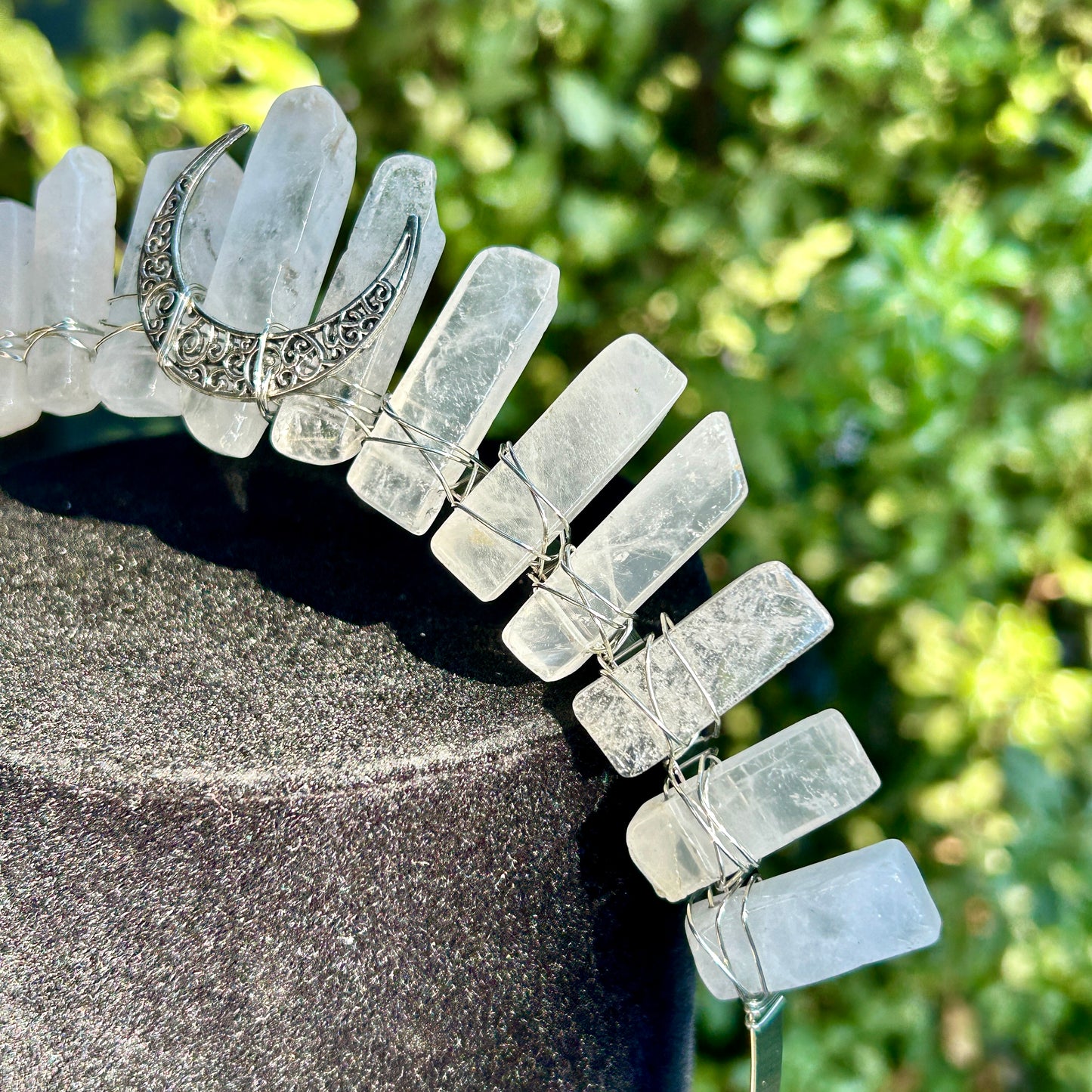 Clear Quartz Crystal Crown