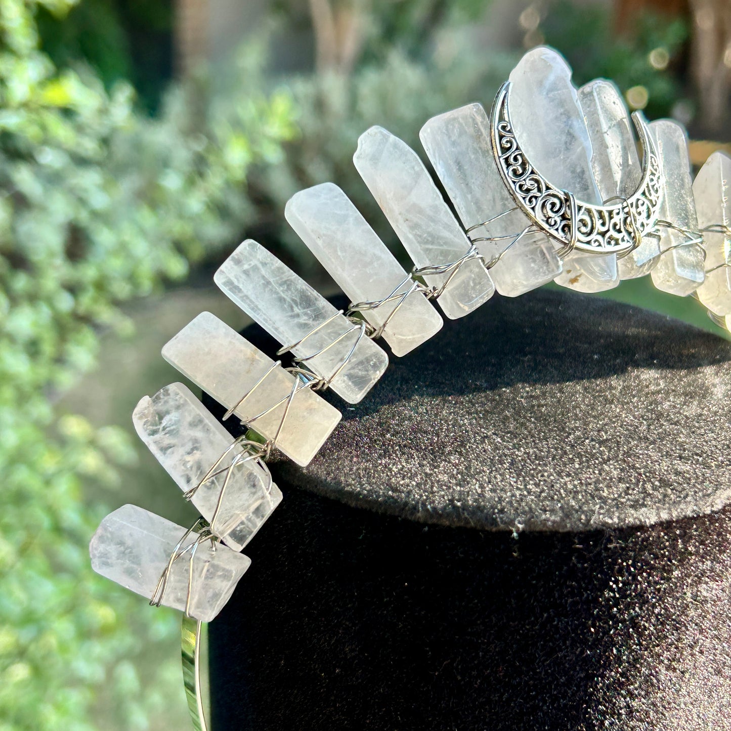 Clear Quartz Crystal Crown