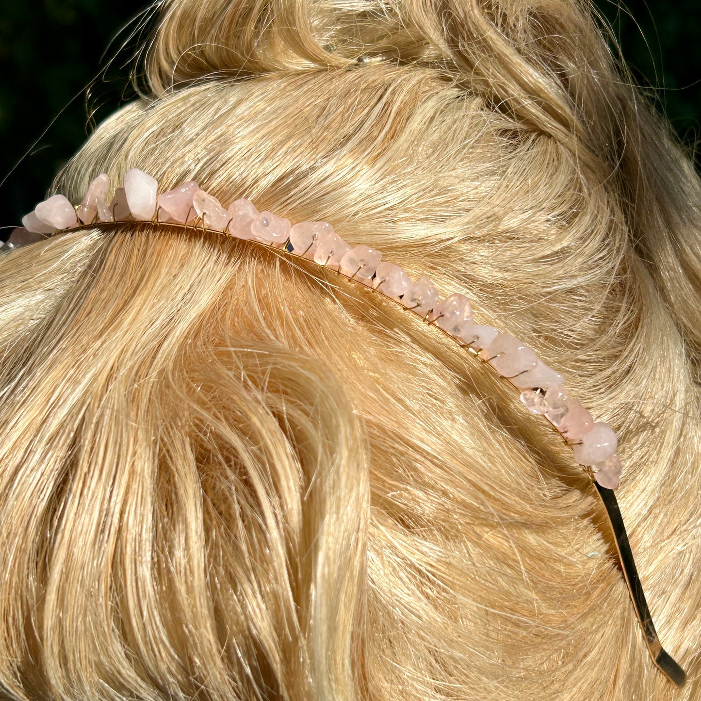 Rose Quartz Headband