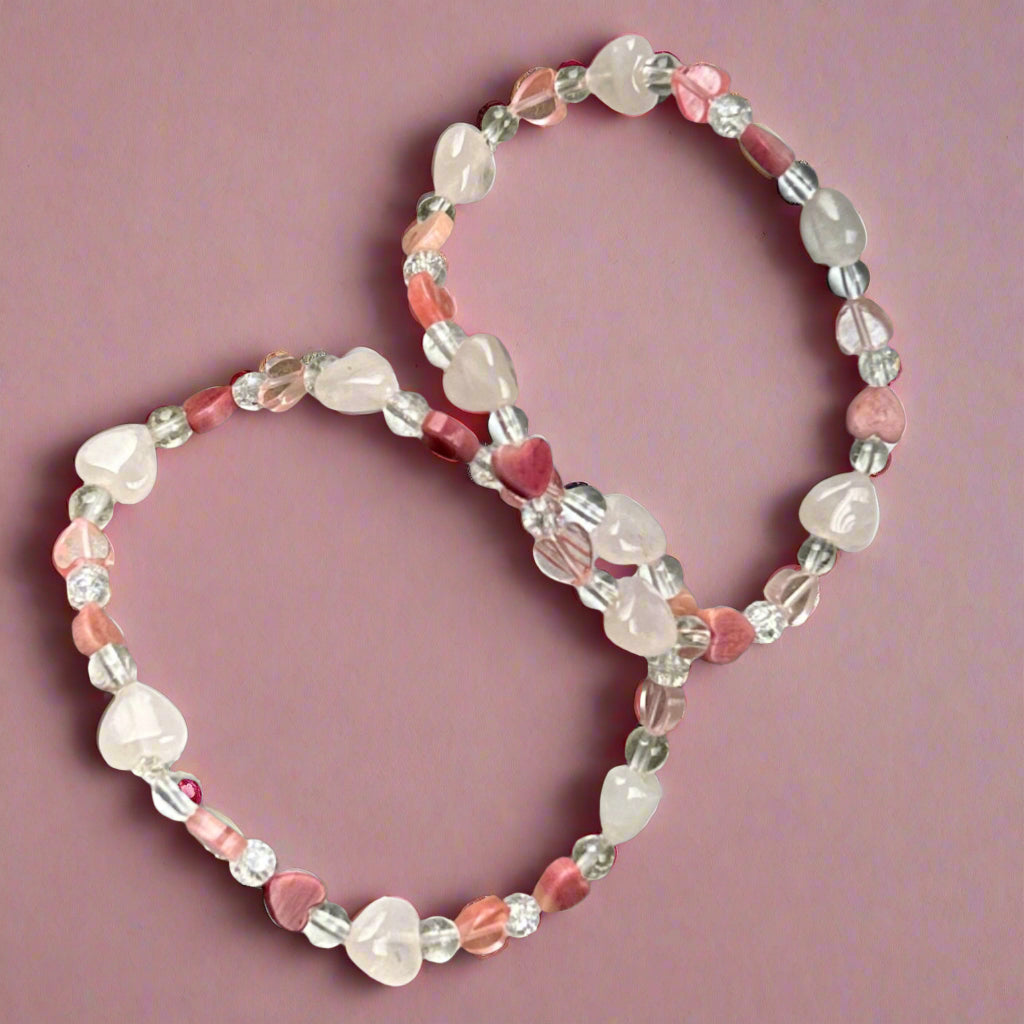Happy Hearts Valentines Day Stretch Bracelet