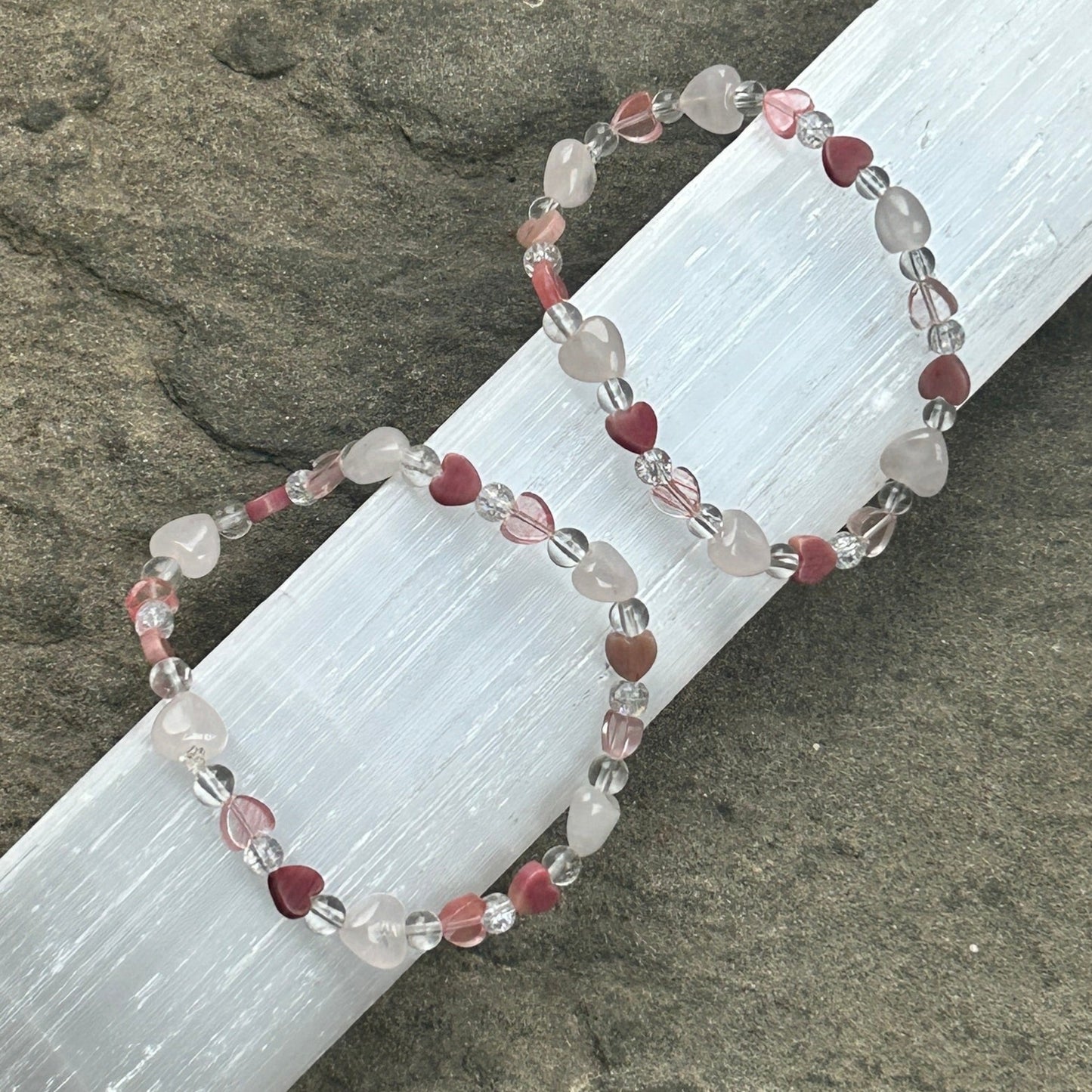 Happy Hearts Valentines Day Stretch Bracelet