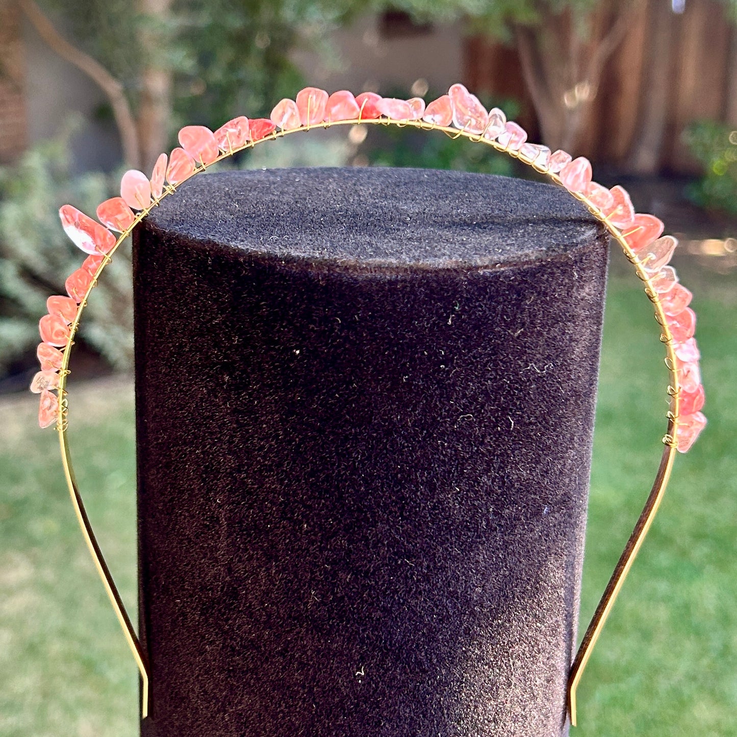 Cherry Quartz Headband