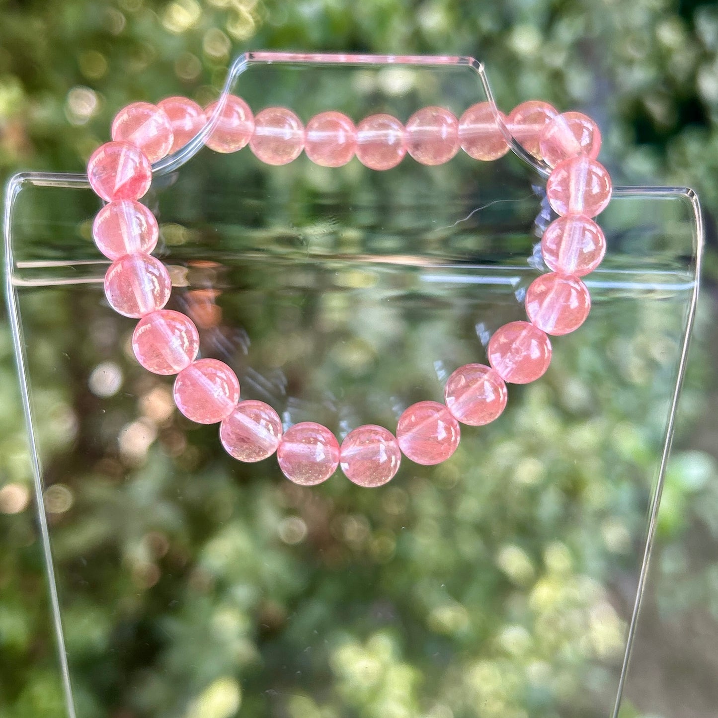 Cherry Quartz 8mm Stretch Bracelet