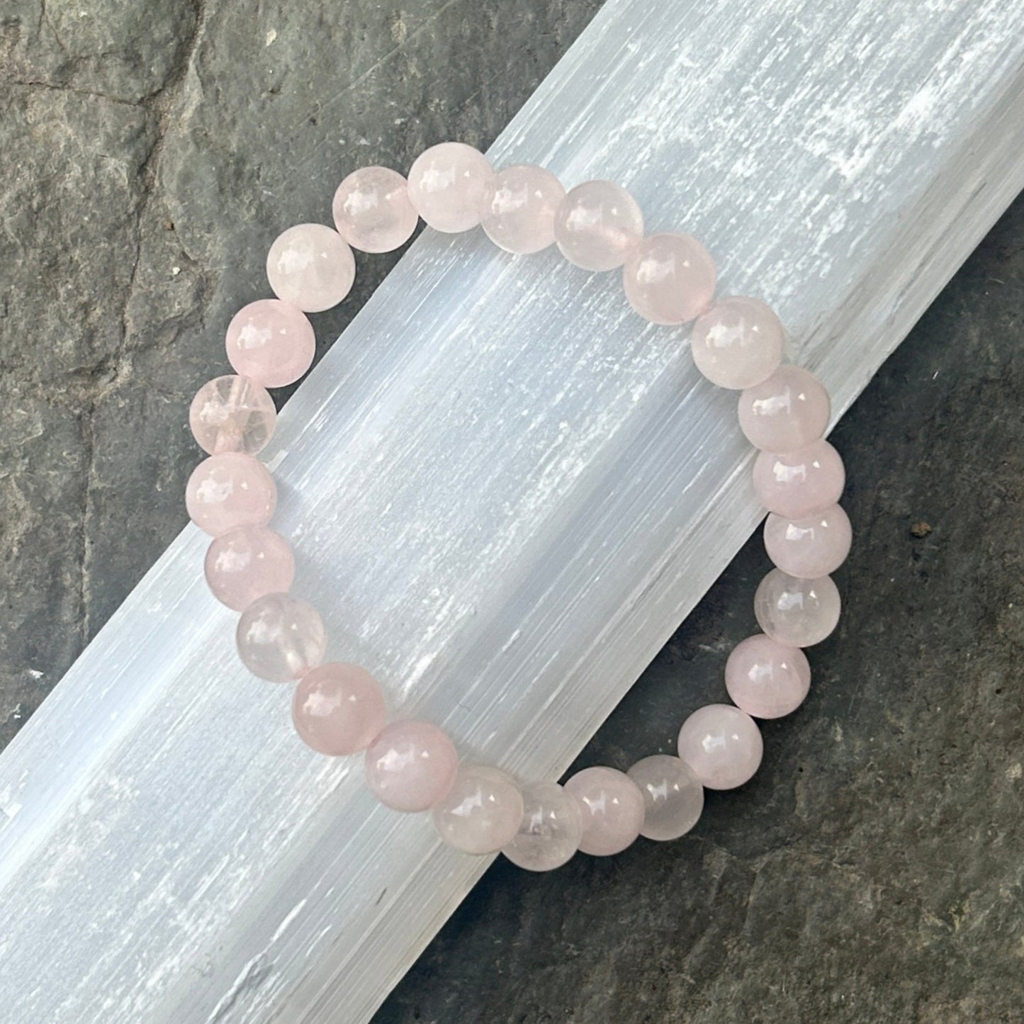 Rose Quartz 8mm Stretch Bracelet